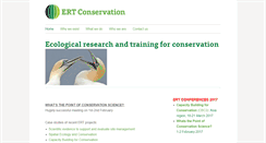Desktop Screenshot of ert-conservation.co.uk