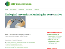 Tablet Screenshot of ert-conservation.co.uk